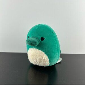 Squishmallows 5” Selassi Forest Green Platypus Soft Plush Squishmallow